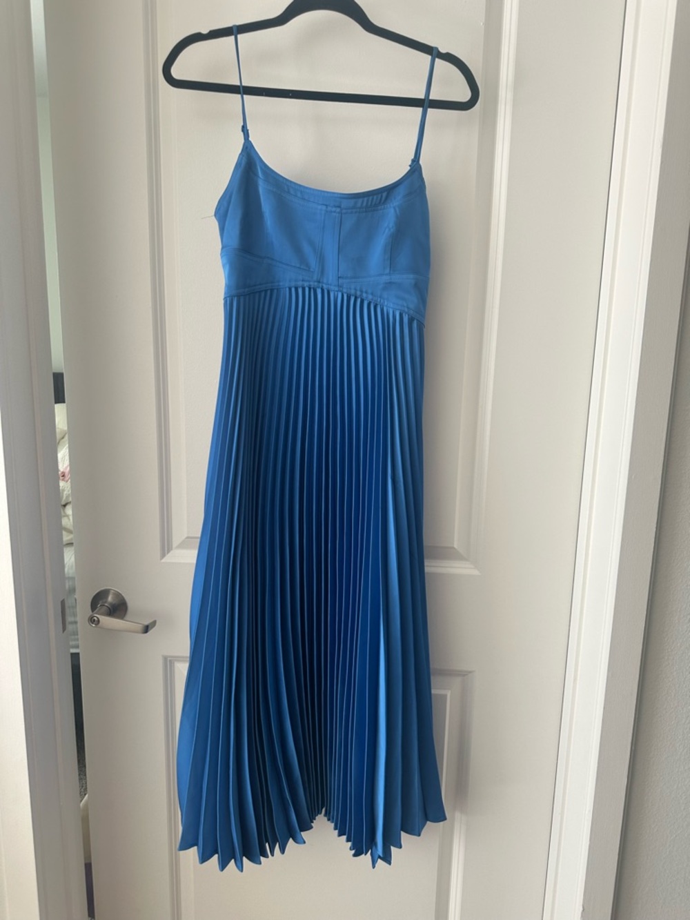 House of Harlow 1960 Sky Blue Dress with Smocked Waistband